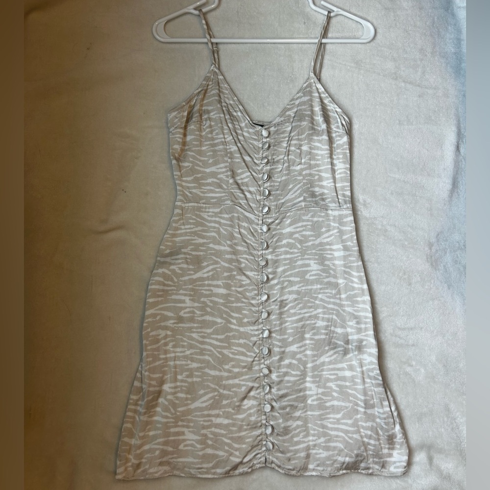 Abercrombie & Fitch Cream Smocked Dress